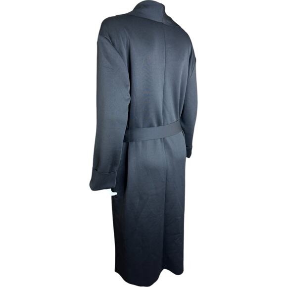 Girl With Curves Draped Scuba Jacket Black Small NWT Belted Cardigan Pockets - Picture 3 of 14